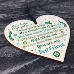 Mother And Daughter Keepsake Gift Plaque Wooden Heart Sign