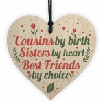 Cousin Keepsake Gift For Christmas Birthday Heart Friend Plaques