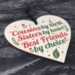 Cousin Keepsake Gift For Christmas Birthday Heart Friend Plaques