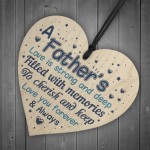 Dad Gifts From Daughter And Son Wood Heart Daddy Dad Present