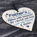 Dad Gifts From Daughter And Son Wood Heart Daddy Dad Present