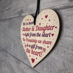 Mother Daughter Keepsake Wooden Heart Gift For Mum Daughter