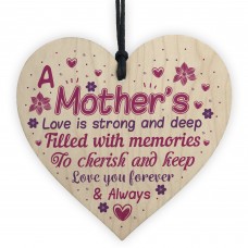 Christmas Gift For Mother Mum Mummy Handmade Wooden Heart Plaque