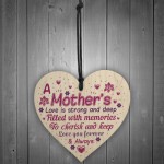 Christmas Gift For Mother Mum Mummy Handmade Wooden Heart Plaque