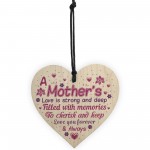 Christmas Gift For Mother Mum Mummy Handmade Wooden Heart Plaque
