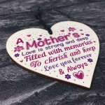 Christmas Gift For Mother Mum Mummy Handmade Wooden Heart Plaque