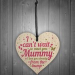 Wooden Heart Gift From Baby To Mummy To Be From Bump Present 