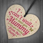 Wooden Heart Gift From Baby To Mummy To Be From Bump Present 