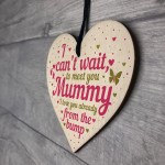 Wooden Heart Gift From Baby To Mummy To Be From Bump Present 