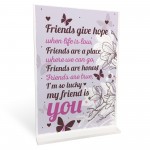 Best Friend Keepsake Friendship Sign Thank You Gift Novelty Sign