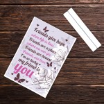 Best Friend Keepsake Friendship Sign Thank You Gift Novelty Sign