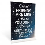 Best Friend Distance Gifts Standing Plaque Novelty Birthday Xmas