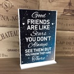 Best Friend Distance Gifts Standing Plaque Novelty Birthday Xmas