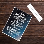 Best Friend Distance Gifts Standing Plaque Novelty Birthday Xmas