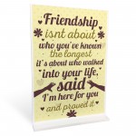 Friendship Plaques Gifts For Women Best Friend Christmas Sign