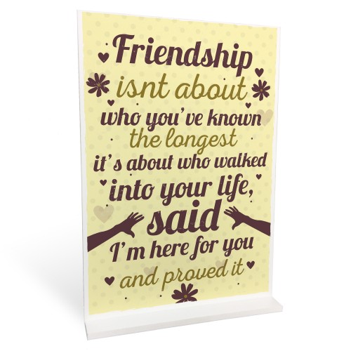 Friendship Plaques Gifts For Women Best Friend Christmas Sign