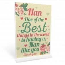 Nan Birthday Christmas Gifts Standing Plaque Gift Home Sign