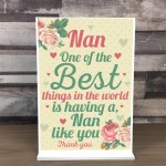 Nan Birthday Christmas Gifts Standing Plaque Gift Home Sign