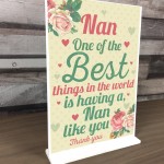 Nan Birthday Christmas Gifts Standing Plaque Gift Home Sign