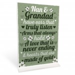 Grandparent Standing Plaque Birthday Christmas Gift For Nan