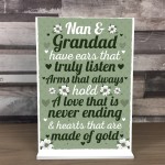 Grandparent Standing Plaque Birthday Christmas Gift For Nan