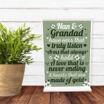 Grandparent Standing Plaque Birthday Christmas Gift For Nan