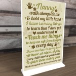 Gifts For Nan Standing Plaque Grandparent Gift Keepsake