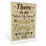 Nanny Gift For Christmas Birthday Standing Plaque Home Sign