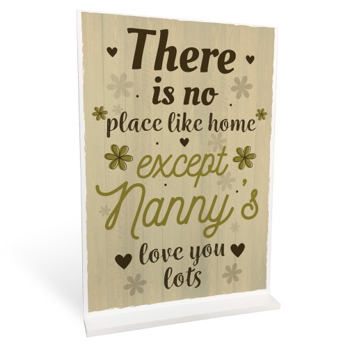 Nanny Gift For Christmas Birthday Standing Plaque Home Sign