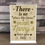 Nanny Gift For Christmas Birthday Standing Plaque Home Sign