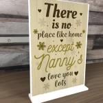 Nanny Gift For Christmas Birthday Standing Plaque Home Sign