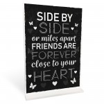 BEST FRIEND Standing Plaque Friendship Sign Birthday Gift Friend