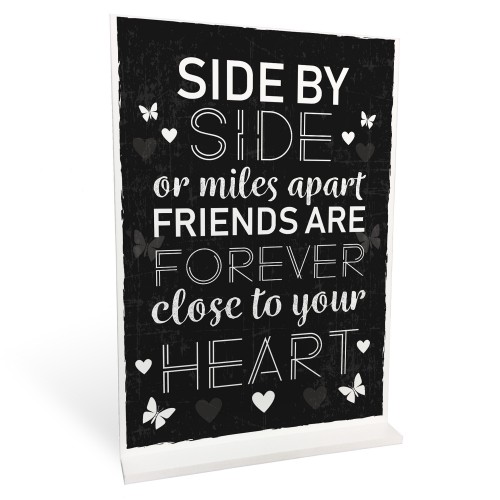 BEST FRIEND Standing Plaque Friendship Sign Birthday Gift Friend