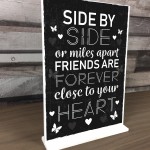 BEST FRIEND Standing Plaque Friendship Sign Birthday Gift Friend