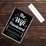 WIFI PASSWORD Chalkboard Standing Plaque First Home Gift Sign