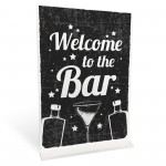 Welcome Bar Signs And Plaque Alcohol GIN VODKA Cocktail Home Bar