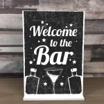 Welcome Bar Signs And Plaque Alcohol GIN VODKA Cocktail Home Bar