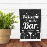 Welcome Bar Signs And Plaque Alcohol GIN VODKA Cocktail Home Bar