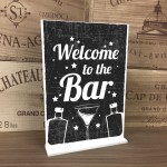 Welcome Bar Signs And Plaque Alcohol GIN VODKA Cocktail Home Bar