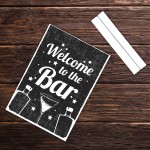 Welcome Bar Signs And Plaque Alcohol GIN VODKA Cocktail Home Bar