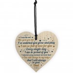 Handmade Daughter Son Gifts From Dad Wooden Heart Sign Keepsake