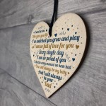 Handmade Daughter Son Gifts From Dad Wooden Heart Sign Keepsake