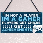 Novelty Gamer Gaming Bedroom Accessories Door Sign