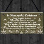 Memorial Christmas Plaque In Memory Of Mum Dad Nan Grandad Gifts