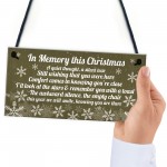 Memorial Christmas Plaque In Memory Of Mum Dad Nan Grandad Gifts