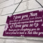 Birthday Christmas Gift For Nan Plaques Special Thank You Gifts 