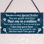 Birthday Christmas Brother Gifts From Sister Hanging Plaque