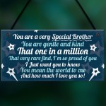 Birthday Christmas Brother Gifts From Sister Hanging Plaque