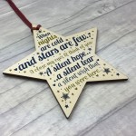 CHRISTMAS Tree Ornament In Memory Mum Dad Nan Memorial Star