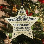 CHRISTMAS Tree Ornament In Memory Mum Dad Nan Memorial Star